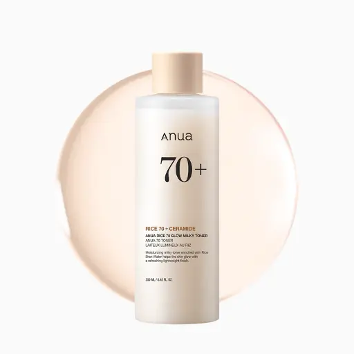 Anua Rice 70+ Ceramide Glow Milky Toner